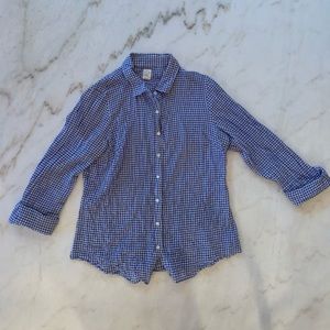 Women’s The Perfect Shirt gingham long sleeve - 10